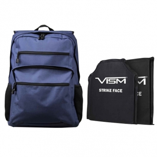 Picture of NCSTAR GUARDIAN BACKPACK NAVY DISCRETE W/ 10"X12" FRONT AND BACK LEVEL IIIA BALLISTIC SOFT PANELS BGBPS3003N-A