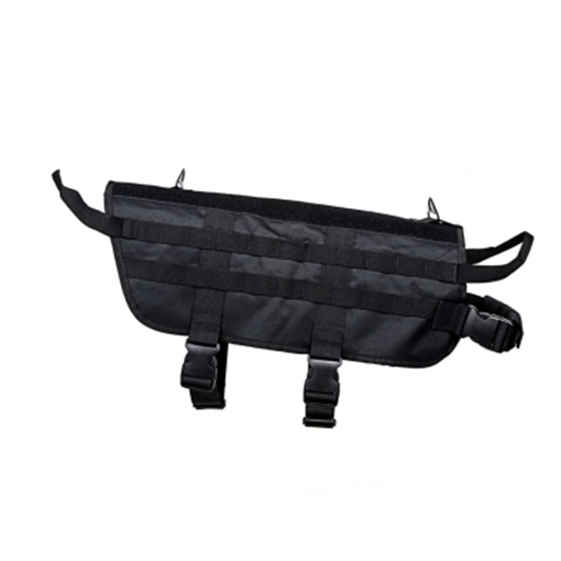 Picture of NCSTAR K9 TACTICAL VEST MEDIUM BLACK 2 HANDLE METAL RINGS LOOP VELCRO MOLLE WEBBING CVK93005BM