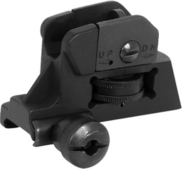 Picture of NcStar AR15 Rear A2 Backup Iron Sight Black Dual Aperture for AR-15 MARDRS