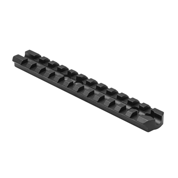 Picture of NcStar Mossberg Shotgun Aluminum Receiver Rail 500/590 Mossberg - Black Anodized MSHRCVMOS
