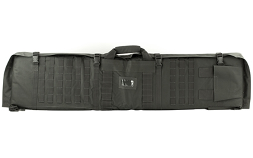 Picture of NcSTAR Rifle Case Shooting Mat, 48" Rifle Case, Unfolds to 66" Shooter's Mat, Nylon, Urban Gray, Exterior PALS Webbing, Includes Backpack Shoulder Straps CVSM2913U