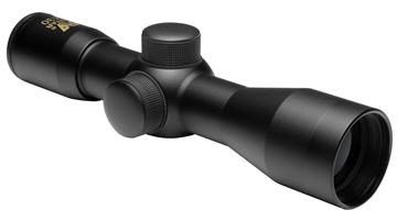 Picture of NcSTAR 4X30 Compact Scope, Rifle Scope, 4X Magnification, 30mm Objective Lens, P4 Sniper Reticle, Black, Includes Lens Covers, Weighs 9.2oz SC430B