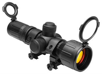 Picture of NcStar Tactical Compact 3-9x42mm Red/Green Illuminated P4 Sniper Reticle 30mm Tube One Piece Aluminum Body w/Rubber Outer Coating SEECR3942R