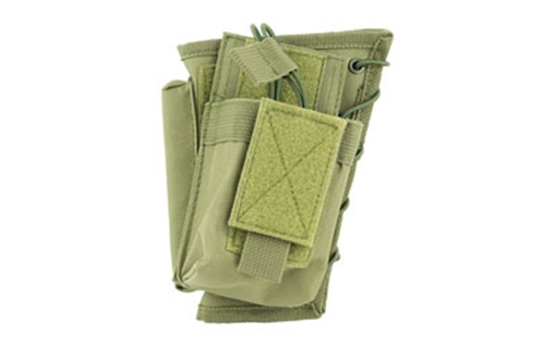 Picture of NcSTAR Stock Riser with Mag Pouch, Fits Most Rifles, Ambidextrous Mag Pouch, Holds All AR and AK Mags, Green CVSRMP2925G