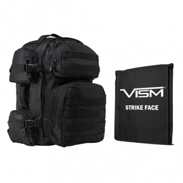 Picture of NCSTAR TACTICAL BACKPACK BLACK 6 POCKETS W/ 10'"X2" SOFT BALLISTIC PANEL BSCBB2911-A