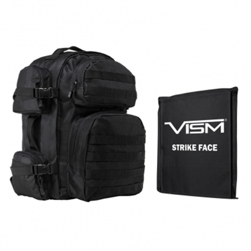 Picture of NCSTAR TACTICAL BACKPACK BLACK 6 POCKETS W/ 10'"X2" SOFT BALLISTIC PANEL BSCBB2911-A 848754005595 -