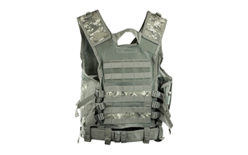 Picture of NcSTAR Tactical Vest, Nylon, Digital Camo, Size Medium- 2XL, Fully Adjustable, PALS Webbing, Pistol Mag Pouches, Rifle Mag Pouches, Includes Pistol Belt with Additional Accessory Pouches CTV2916D
