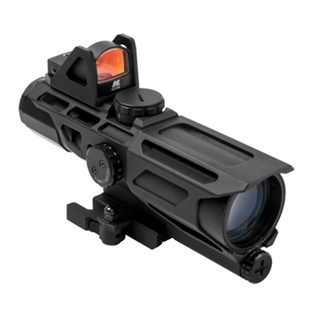 Picture of NCSTAR ULTIMATE SIGHT SYSTEM GEN3 RED MICRO DOT W/ 3-9X40MM RED/BLUE ILLUM MIL DOT SCOPE VSTM3940GDV3
