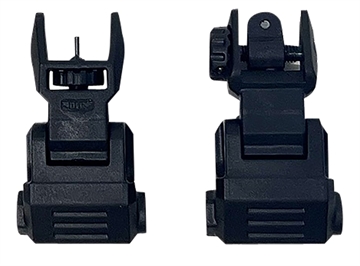 Picture of NcStar Picatinny Low Profile Front and Rear Sight Set Black Polymer VG166