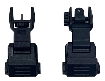 Picture of NcStar Picatinny High Profile Front and Rear Sight Set Black Polymer VG167