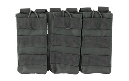 Picture of NcSTAR Triple AR Magazine Pouch, Nylon, Black, MOLLE Straps for Attachment, Fits Three AR Style Magazines CVAR3MP2928B