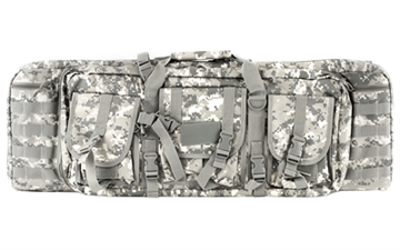 Picture of NcSTAR Double Carbine Case, 36" Rifle Case, Nylon, Gray Digital Camo, Exterior PALS Webbing, Interior Padded with Thick Foam, Accommodates two Rifles CVDC2946D-36