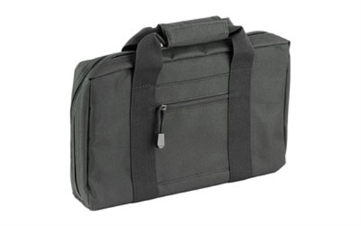 Picture of NcSTAR Discreet Pistol Case, Nylon, Black, Two Padded Handgun Compartments, Six Elastic Magazine Loops, Carry Handle CPB2903