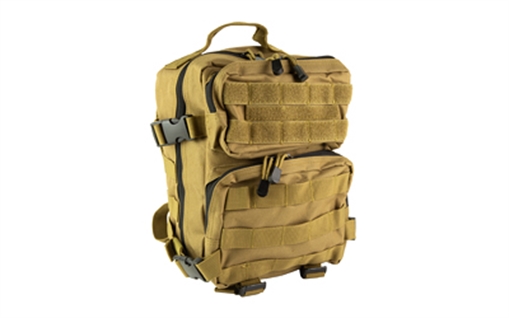 Picture of NcSTAR Every Day Pack, Backpack, 12.5"x11.5"x3" Main Compartment, Black, Two Small Compartments with Four Cinch Straps, Molle Webbing, Adjustable Bottom Straps CVEDP3056T