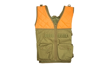 Picture of NcSTAR Hunting Vest, Blaze Orange, Shotshell Elastic Loops, Large Game Pouch, (2) Large Main Front Pockets, Adjustable Side Straps, Medium to Xtra Large CHV2942TO