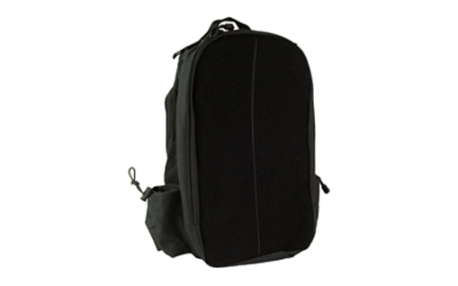 Picture of NcSTAR Patch Backpack, 18"x14"x3" Main Compartment with Hydration Compartment, Black, Large Secondary Compartment, Small Side Zip Pocket, Small Draw Cord Side Pouch, 17"x11" Soft Loop Surface for Hook Backed Patches CBPB3052B