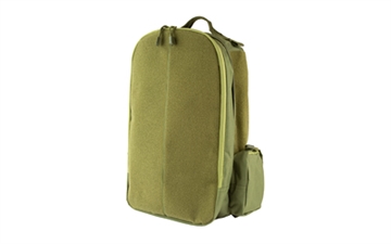 Picture of NcSTAR Patch, Backpack, 18"x14"x3" Main Compartment with Hydration Compartment, Green, Large Secondary Compartment, Small Side Zip Pocket, Small Draw Cord Side Pouch, 17"x11" Soft Loop Surface for Hook Backed Patches CBPB3052G