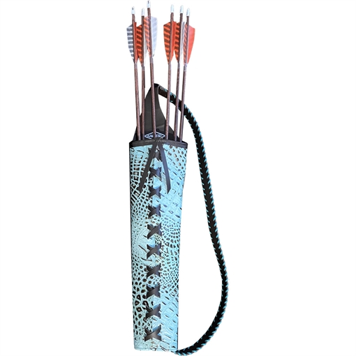 Picture of Neet Neet Alligator Embossed Back Quiver RH Turquoise 0 04682104 8700