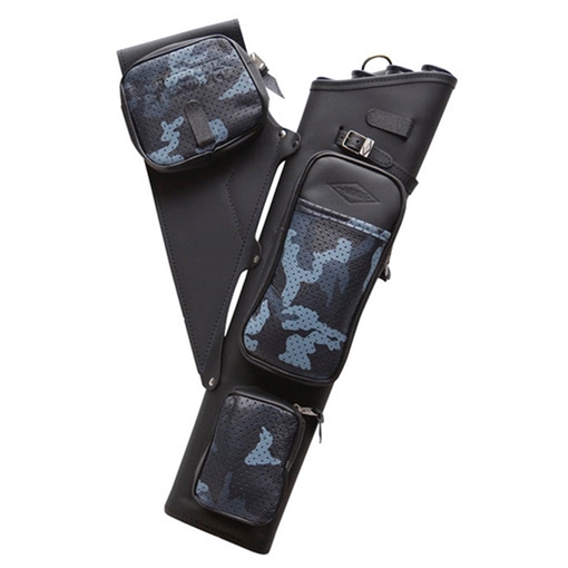 Picture of Neet Neet NT-2300 Leather Target Quiver Black with Blue Camo Pockets RH 1056