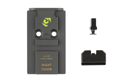 Picture of Night Fision Optic Plate + Backup Sight Com GLK-OPBS-ACRO-MOS-ZXZX