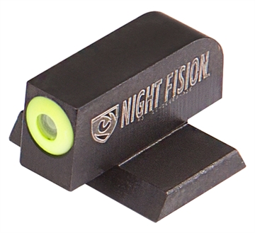 Picture of Night Fision Tritium Night Sights for Canik Green Tritium Yellow Outline Front Sight TP9SF/TP9SF Elite/SP9SA Mod 2 CNK025001YGX