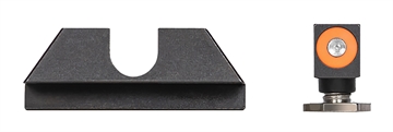 Picture of Night Fision Tritium Night Sights For Glock Green Tritium Orange Outline Front Sight- Black/Blank Rear Sight Glock 42/43/43X GLK003014OGZ
