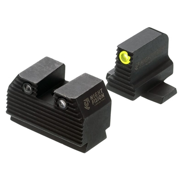 Picture of Night Fision Optics Ready Stealth Night Sight Set Yellow Front Black Back for Sig Sauer P-Series SIG-180-345-332-YGZG