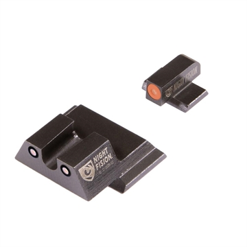 Picture of Night Fision Perfect Dot Night Sight Set Orange Front Black Rear for S&W M&P Shield SAW-202-007-OGZG