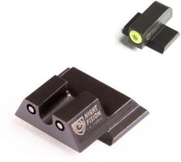 Picture of Night Fision Perfect Dot NS Set w/Yellow Front + Black U Rear Fits S&W M&P Excluding Shield SAW-201-007-YGZG