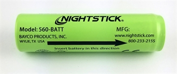 Picture of Nightstick Rechargeable Lithium-Ion Battery for Select Nightstick Flashlights 560-BATT