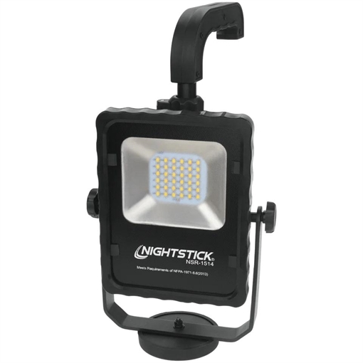 Picture of Nightstick Rechargeable LED Scene Light with Magnetic Base and Telescoping Handle Black NSR-1514