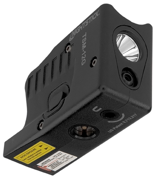 Picture of NIGHTSTICK RECHARGEABLE SUB-COMPACT WEAPON-MOUNTED LIGHT W/ GREEN LASER (FITS G26 G27 G33 G39) TSM-12G TSM12G