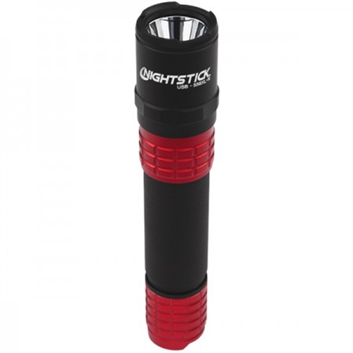 Picture of NIGHTSTICK USB TACTICAL FLASHLIGHT W/ HOLSTER LI-ION RED USB-558XL-R