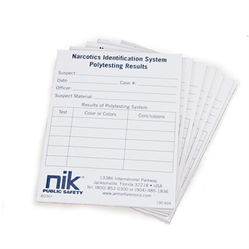 Picture of NIK P-10 Polytesting Report Pads 1004938