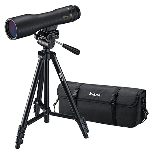 Picture of Nikon ProStaff 3 Fieldscope Outfit w/Compact Tripod Zoom Eyepiece Carry Case - 16-48x60mm Straight Black 6983