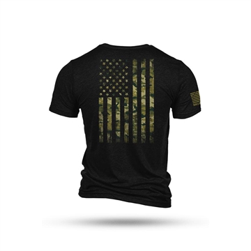 Picture of Nine Line American Camo Short Sleeve Shirt Black Triblend 2XL AMERCAMO-TSTRI-CHARCOALBLACKTRIBLEND-2XL 190741278247