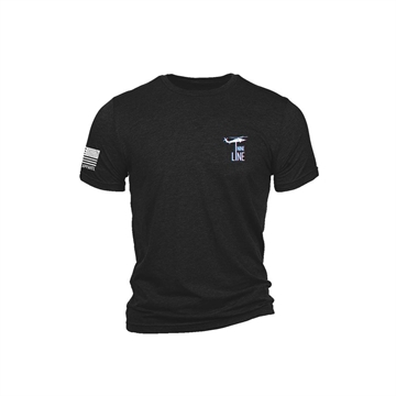 Picture of Nine Line Belt Fed Triblend Short Sleeve Shirt Black L BELTFED-TSTRI-CHARCOALBLACKTRIBLEND-L