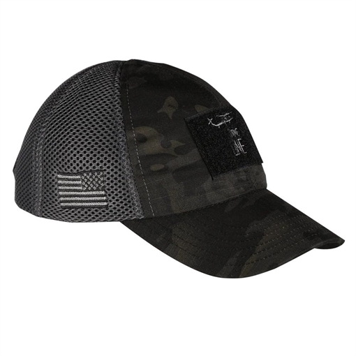 Picture of Nine Line Dark American Made Mesh Back Hat with Dropline EMBDLS-AMBHVDARK-GREY 190741334745