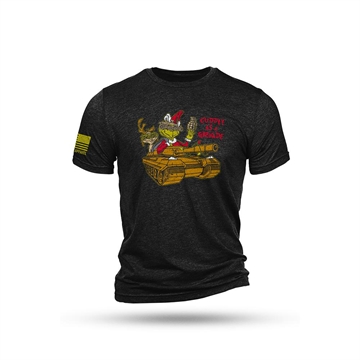 Picture of Nine Line Grinch Triblend Short Sleeve Shirt Black M GRINCH-TSTRI-CHARCOALBLACKTRIBLEND-M