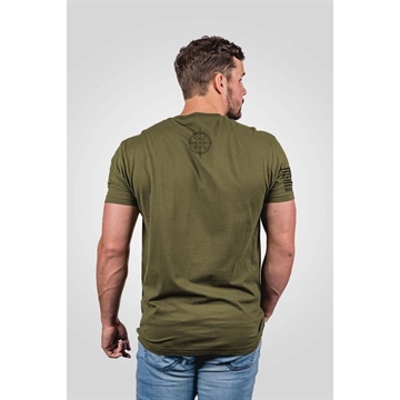 Picture of Nine Line Pew Pew Anatomy Short Sleeve Shirt Triblind Military Green L PEWTOMY-TSTRI-OLIVE-L