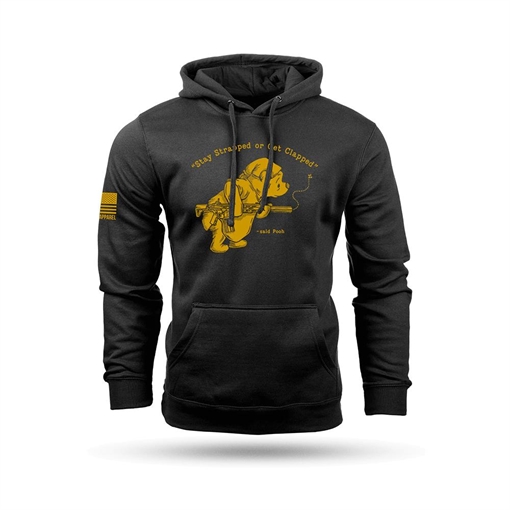 Picture of Nine Line Pooh Bear Hooded Sweatshirt Black L POOHBEAR-DT6100-BLACK-L 190741320864