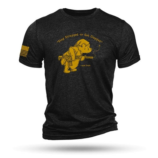 Picture of Nine Line Pooh Bear Triblend T-Shirt Black L POOHBEAR-TSTRI-BLACK-L