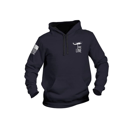 Picture of Nine Line Reread Not Rewritten Hoodie Navy L REREAD-H-NAVY-L