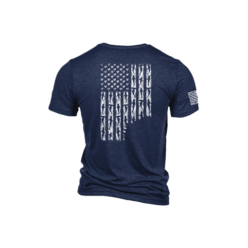 Picture of Nine Line Shark Flag T-Shirt Navy 2XL SHARKFLAG-TS-NAVY-2XL