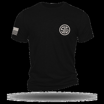 Picture of Nine Line Sig Sauer Logo Short Sleeve Shirt Black S SSJULY2020-TS-BLACK-S