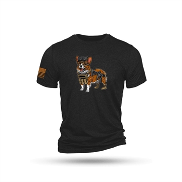 Picture of Nine Line Tactical Corgi Short Sleeve Shirt Charcoal Black Triblend L TACORGI-TSTRI-CHARCOALBLACKTRIBLEND-L 190741354996