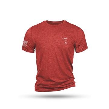 Picture of Nine Line Xmas Story Triblend Short Sleeve Shirt Red L CSTRYSCHEM-TSTRI-REDTRIBLEND-L