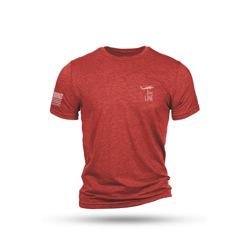 Picture of Nine Line Xmas Story Triblend Short Sleeve Shirt Red S CSTRYSCHEM-TSTRI-REDTRIBLEND-S