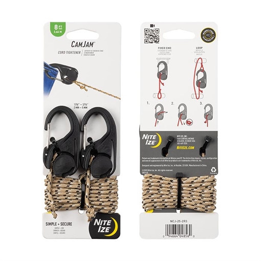 Picture of Nite-IZE Camjam Cord Tightener with 8 ft. Rope- 2 Pack NCJ-25-2R3