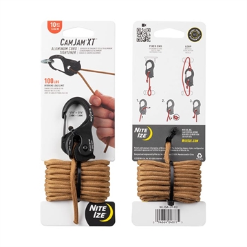 Picture of Nite-Ize CamJam XT Aluminum Rope Tightener w/ 15' Paracord NCJSA-29-R3